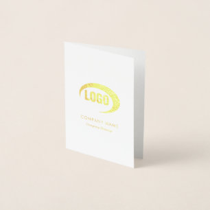 Tarjeta Con Relieve Metalizado Logotipo personalizado