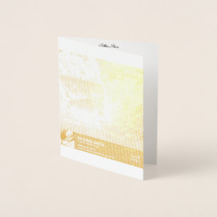 Tarjeta Con Relieve Metalizado Madre Naturaleza