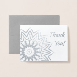 Tarjeta Con Relieve Metalizado Mandala brillante