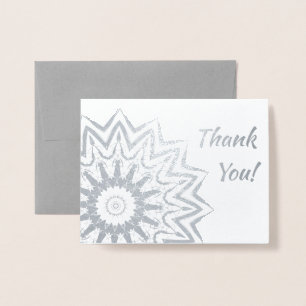 Tarjeta Con Relieve Metalizado Mandala brillante