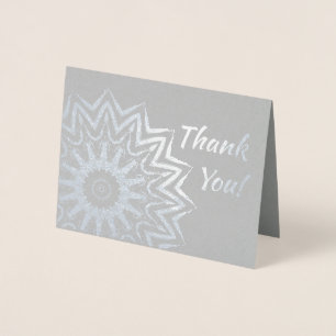 Tarjeta Con Relieve Metalizado Mandala brillante