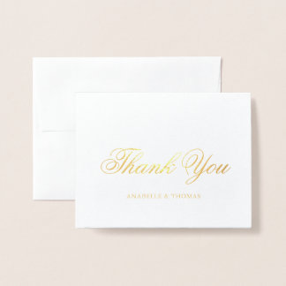 Tarjeta Con Relieve Metalizado Marble y Boda de oro. Gracias.