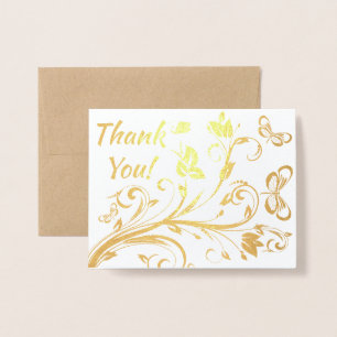 Tarjeta Con Relieve Metalizado Mariposas brillantes