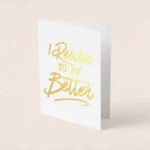 Tarjeta Con Relieve Metalizado Me comprometo a ser mejor