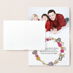 Tarjeta Con Relieve Metalizado Mejor deseo Relieve metalizado dorado guiado por t