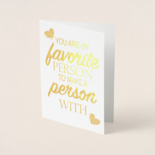 Tarjeta Con Relieve Metalizado Mi persona preferida para hacer a una persona con