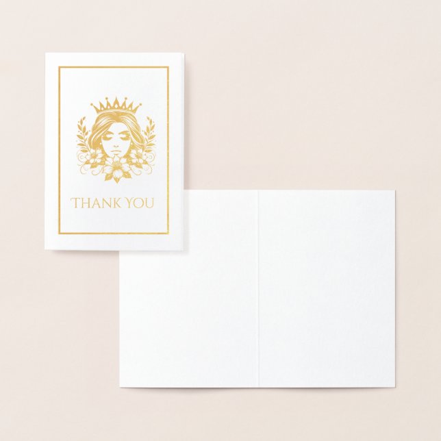 Tarjeta Con Relieve Metalizado Mini Reina reina de concursos (Demostración)