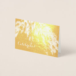 Tarjeta Con Relieve Metalizado Mini tarjeta de celebración de Relieve metalizado
