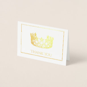 Tarjeta Con Relieve Metalizado Mini tarjeta de la corona del Relieve metalizado d