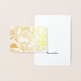 Tarjeta Con Relieve Metalizado Mirar el amor