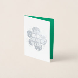 Tarjeta Con Relieve Metalizado Mis mejores deseos.