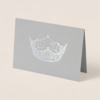 Miss America Style Silver Crown Card