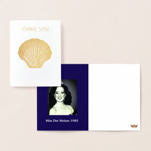 Tarjeta Con Relieve Metalizado Miss Personalizado De Concurso Foto Maravilla Grac