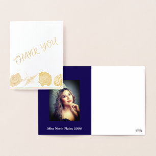 Tarjeta Con Relieve Metalizado Miss Personalizado De Concurso Foto Seasheles Grac