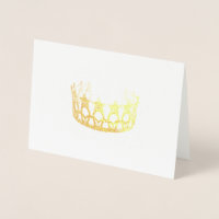 Miss USA Style Gold Crown Card