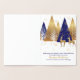 Tarjeta Con Relieve Metalizado Moderno 'Esta es la temporada Blue and Gold Corpor (Interior)
