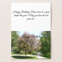 Tarjeta Con Relieve Metalizado Mom Birthday Foil Card