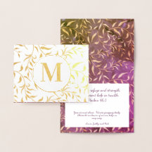 Monograma floral cristiano elegante de oro