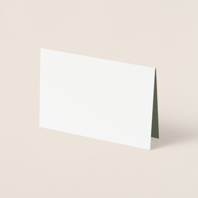 Tarjeta Con Relieve Metalizado Moss Green Relieve metalizado Card - Personalizado (Anverso)