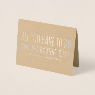 Tarjeta Con Relieve Metalizado Mostrar arriba Divertida dama de honor / emplead