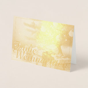 Tarjeta Con Relieve Metalizado Motiv, mit Geschenken unterm Weihnachtsbaum 37016