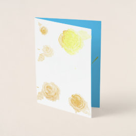 Tarjeta Con Relieve Metalizado Muchas gracias