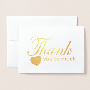 Tarjeta Con Relieve Metalizado Muchas Gracias