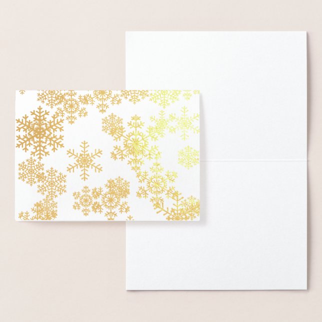 Tarjeta Con Relieve Metalizado Navidades Card-Snowflakes (Demostración)