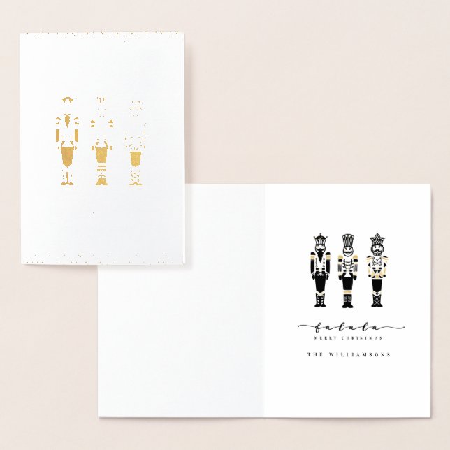 Tarjeta Con Relieve Metalizado Navidades de desnucleadores abstractos de moda neg (Demostración)