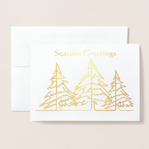 Tarjeta Con Relieve Metalizado Navidades de fotografía de árbol de Navidad en Art
