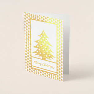Tarjeta Con Relieve Metalizado Navidades de Relieve metalizado dorado real