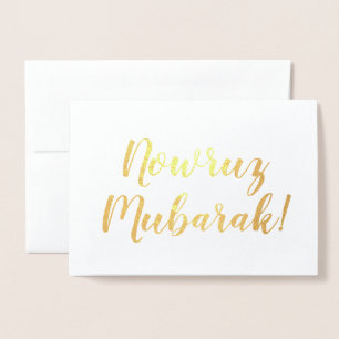 Tarjeta Con Relieve Metalizado ¡nowruz mubarak!