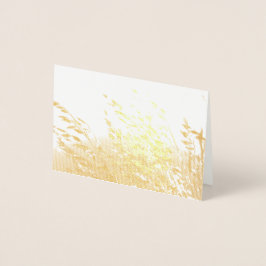 Tarjeta Con Relieve Metalizado Oats in the Sun