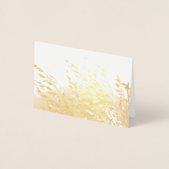 Tarjeta Con Relieve Metalizado Oats in the Sun (Anverso)