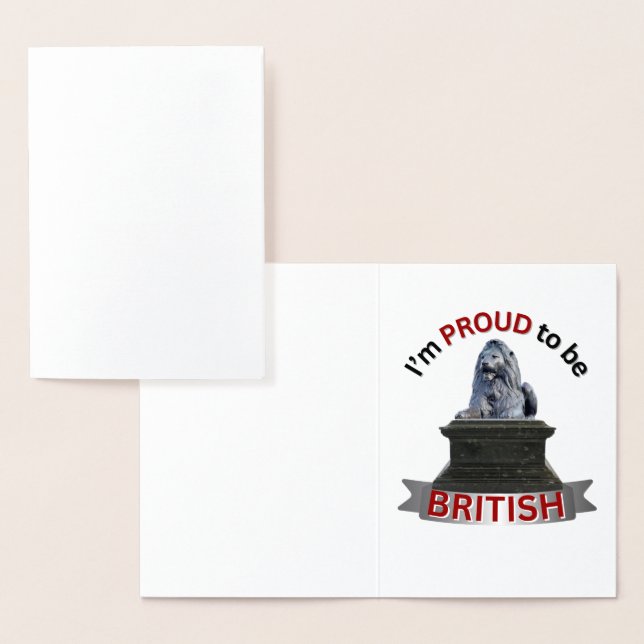 Tarjeta Con Relieve Metalizado Orgulloso de nuestras islas (Demostración)