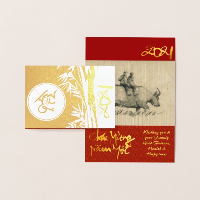 Tarjeta Con Relieve Metalizado Original Ox Children pintura 2021 Relieve metaliza (Demostración)