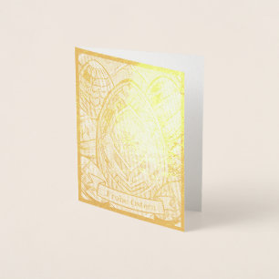 Tarjeta Con Relieve Metalizado Ostermotiv farbiger Personalizado mit Ostereier 13