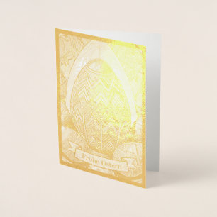 Tarjeta Con Relieve Metalizado Ostermotiv farbiger Personalizado mit Ostereier 50