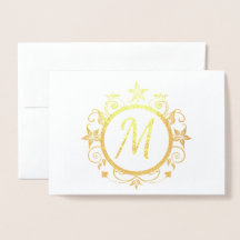 Papel de carta personal inicial personalizable