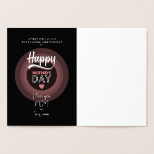 Tarjeta Con Relieve Metalizado Para alguien muy especial