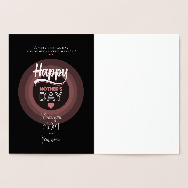 Tarjeta Con Relieve Metalizado Para alguien muy especial (Interior)