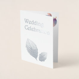 Tarjeta Con Relieve Metalizado Pastel irlandés deja Boda Pastels Dreamy