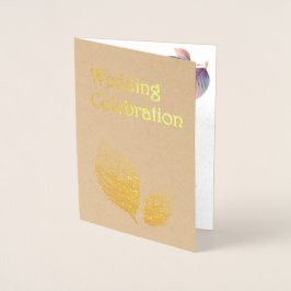 Tarjeta Con Relieve Metalizado Pastel irlandés deja Boda Pastels Dreamy