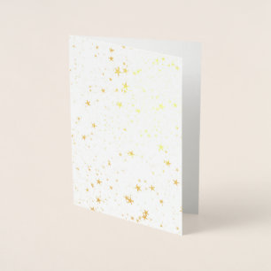Tarjeta Con Relieve Metalizado Patrón de las estrellas doradas