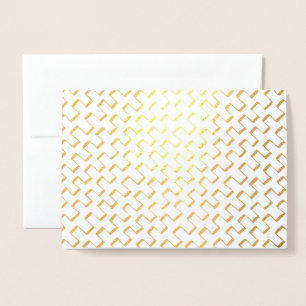 Tarjeta Con Relieve Metalizado Patrón de pintura geométrica de Relieve metalizado