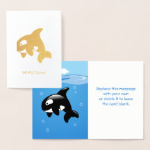 Pequeña Orca Cuta - Ballena (bien hecha)