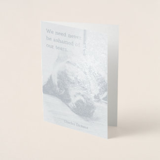 Tarjeta Con Relieve Metalizado Perro simpático