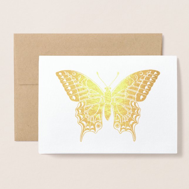 Tarjeta Con Relieve Metalizado Personalizado (Anverso con sobre)