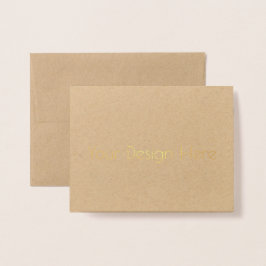 Tarjeta Con Relieve Metalizado Personalizado