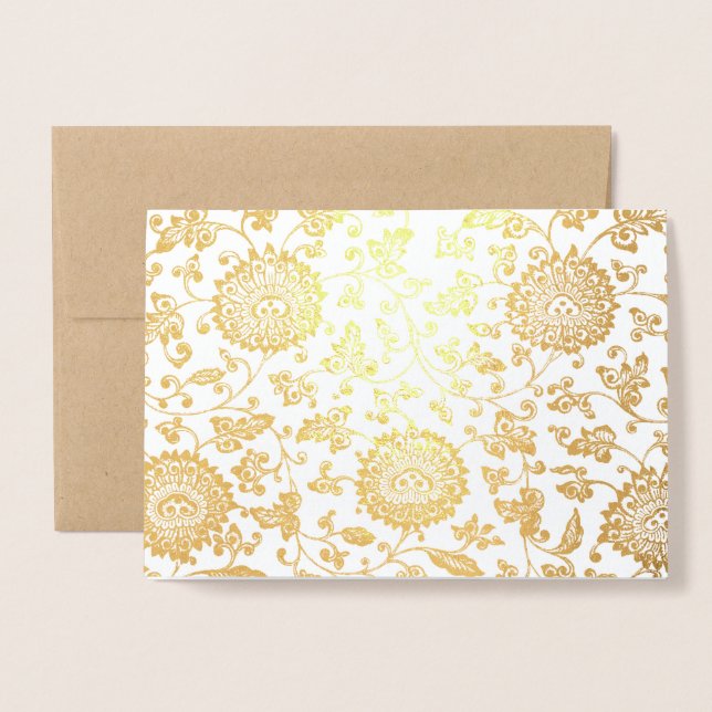 Tarjeta Con Relieve Metalizado Personalizado (Anverso con sobre)